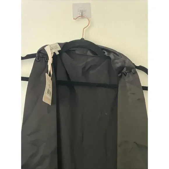 Revolve Sau Lee Black Penelope Halter Tie Neck Maxi Gown Size 2 NWT $550 msrp - Picture 8 of 8